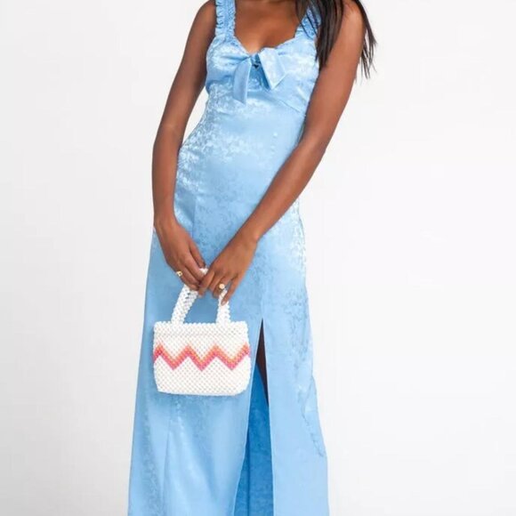 Show Me Your Mumu - Blue Slit Maxi Dress - Picture 2 of 4